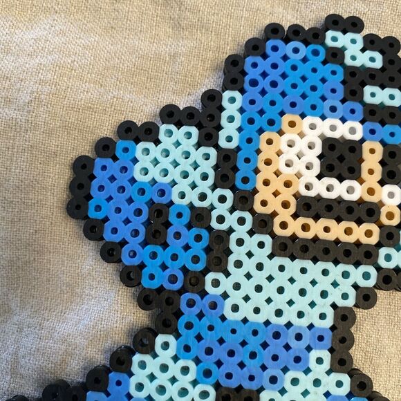 Mega Man Pixel Art Perler Beads NES 6”x 4.5” Blue Retro Art Blaster Sprite - Picture 4 of 12